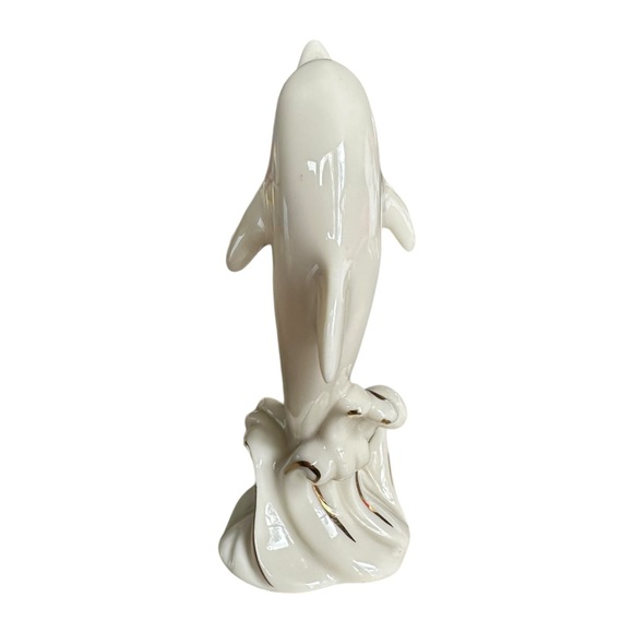 Lenox China Dolphin Figurine with Gold Accents 4 Inches - Picture 5 of 7